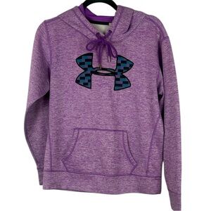Under Armour Heathered Purple Long Sleeve Hoodie Size Medium